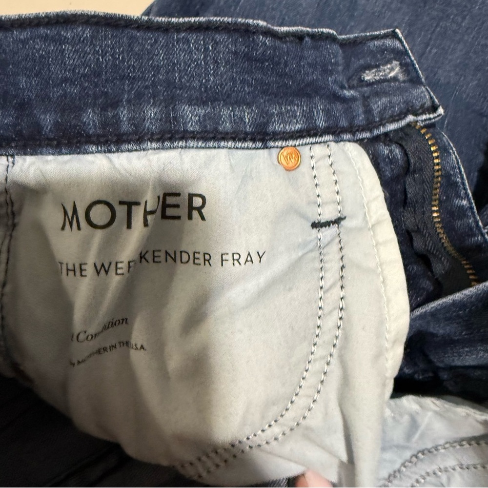 Mother Jeans Weekend Fray Size 23 Mint Condition Wash Frayed Flare Hem 1535-104 - Picture 6 of 9